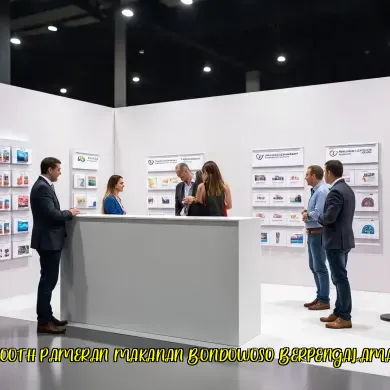 booth pameran makanan bondowoso berpengalaman